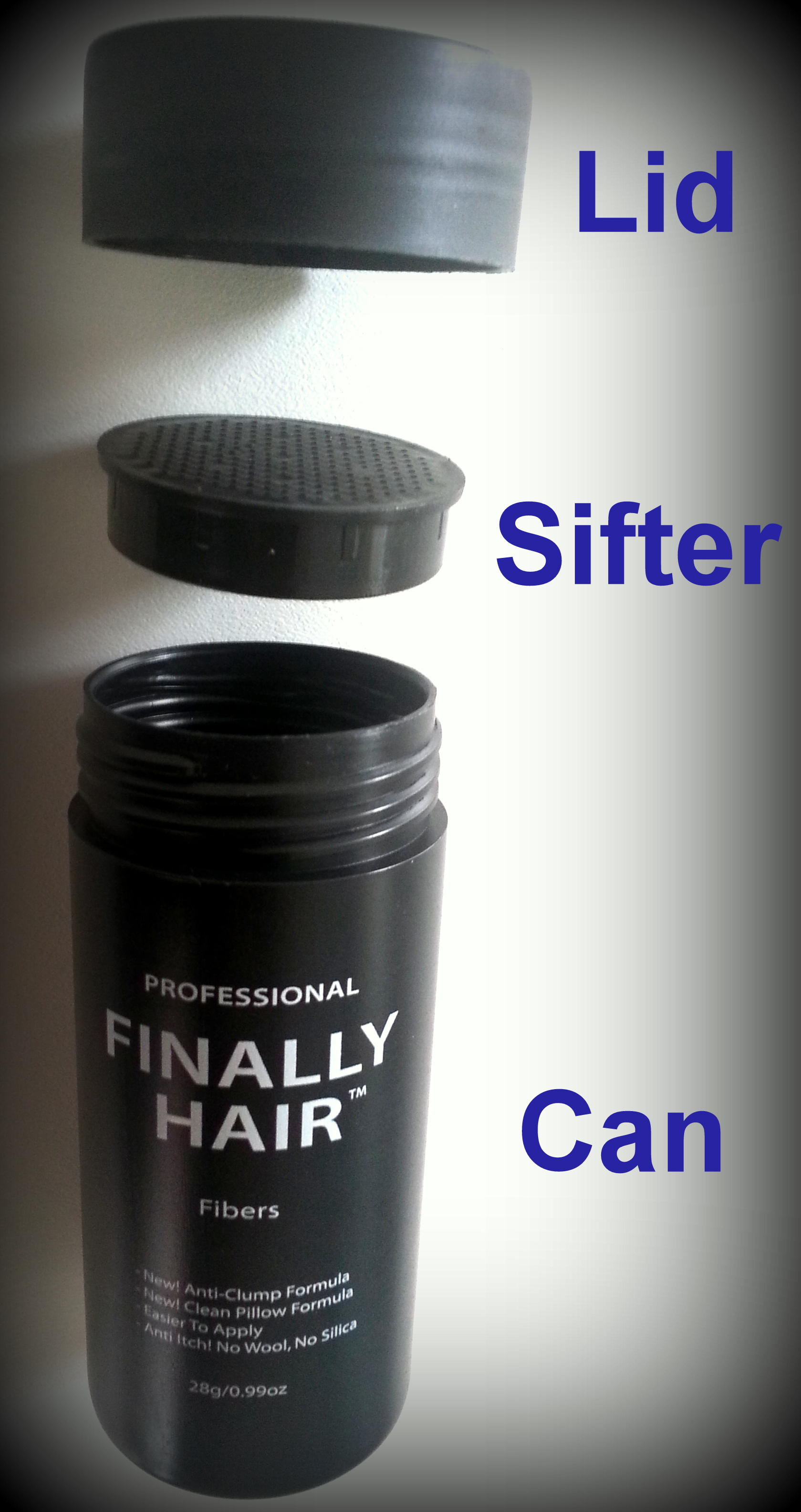 Replacement Sifter For Finally Hair 28 gram Bottle